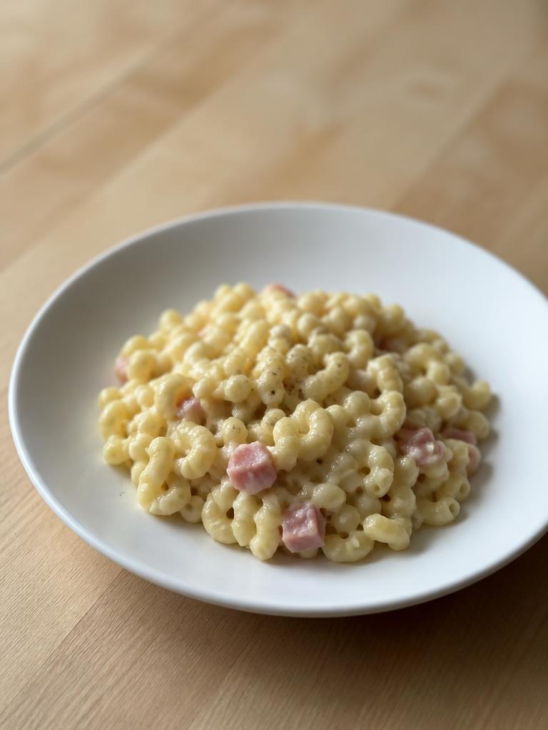 Coquillettes au jambon et emmental