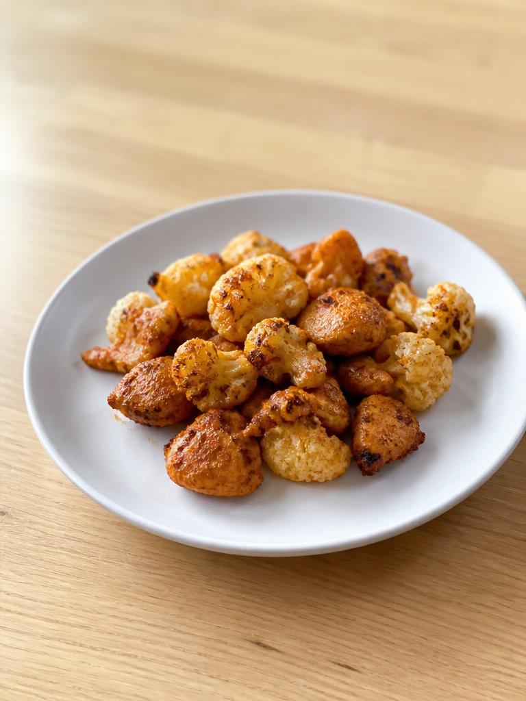 Poulet au paprika et chou-fleur poêlé