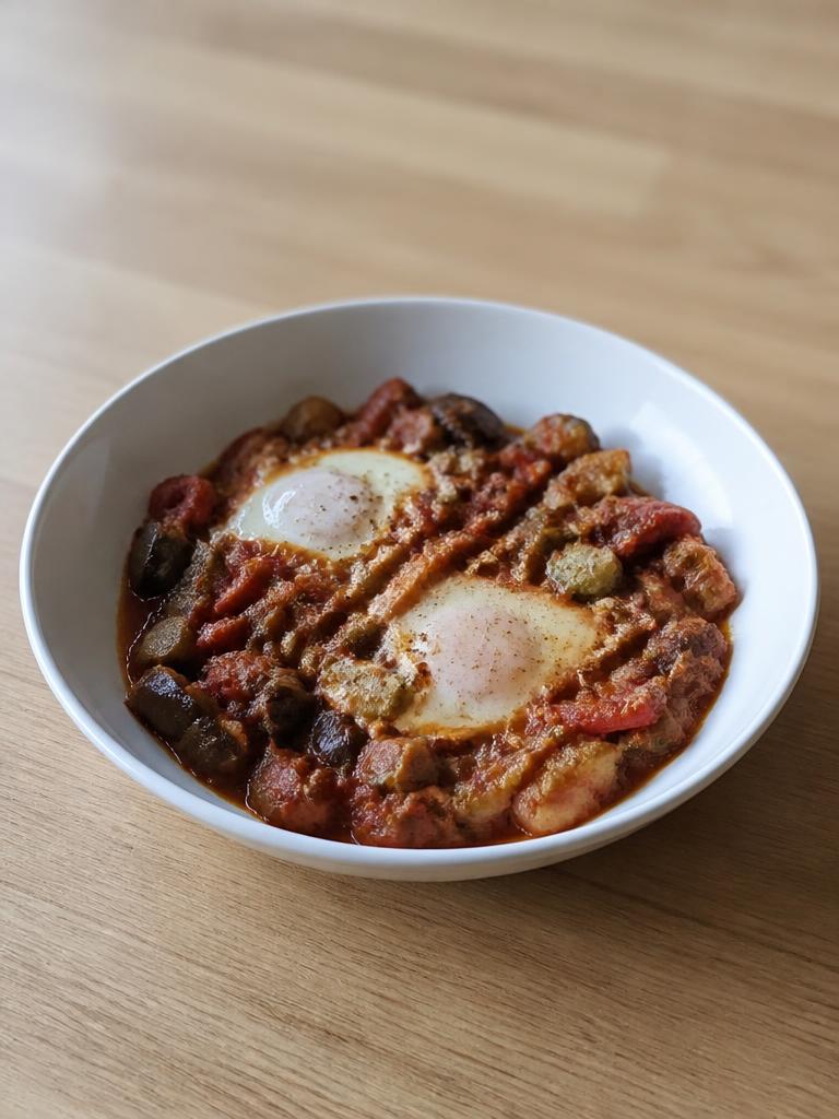 Ratatouille surgelée aux œufs au bol