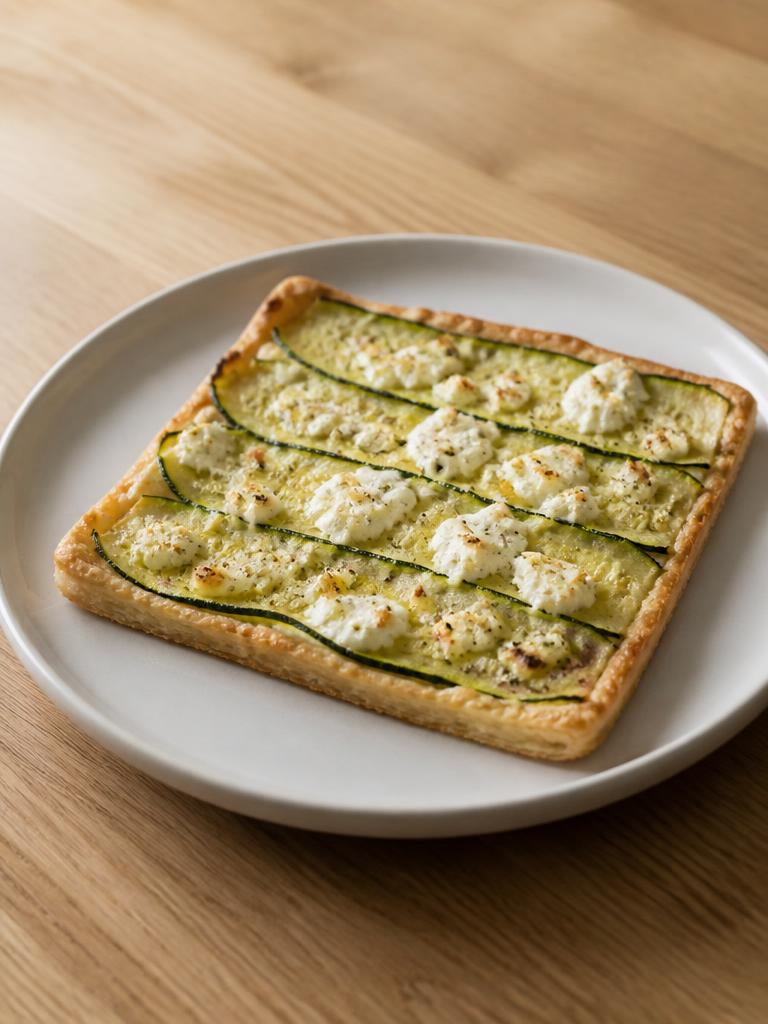 Tarte fine aux courgettes et ricotta
