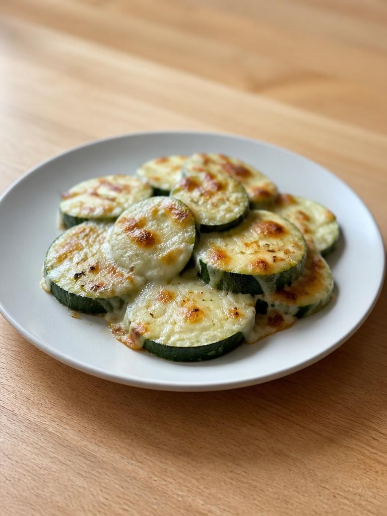 Courgettes gratinées à la mozzarella