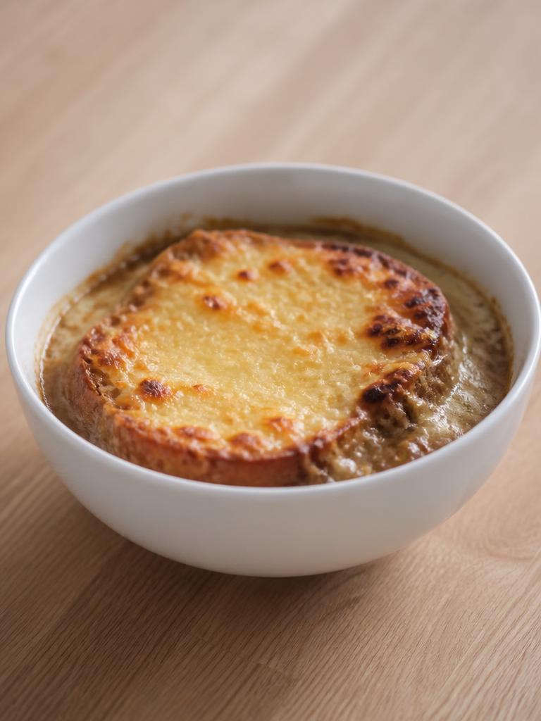Soupe à l'oignon gratinée au comté
