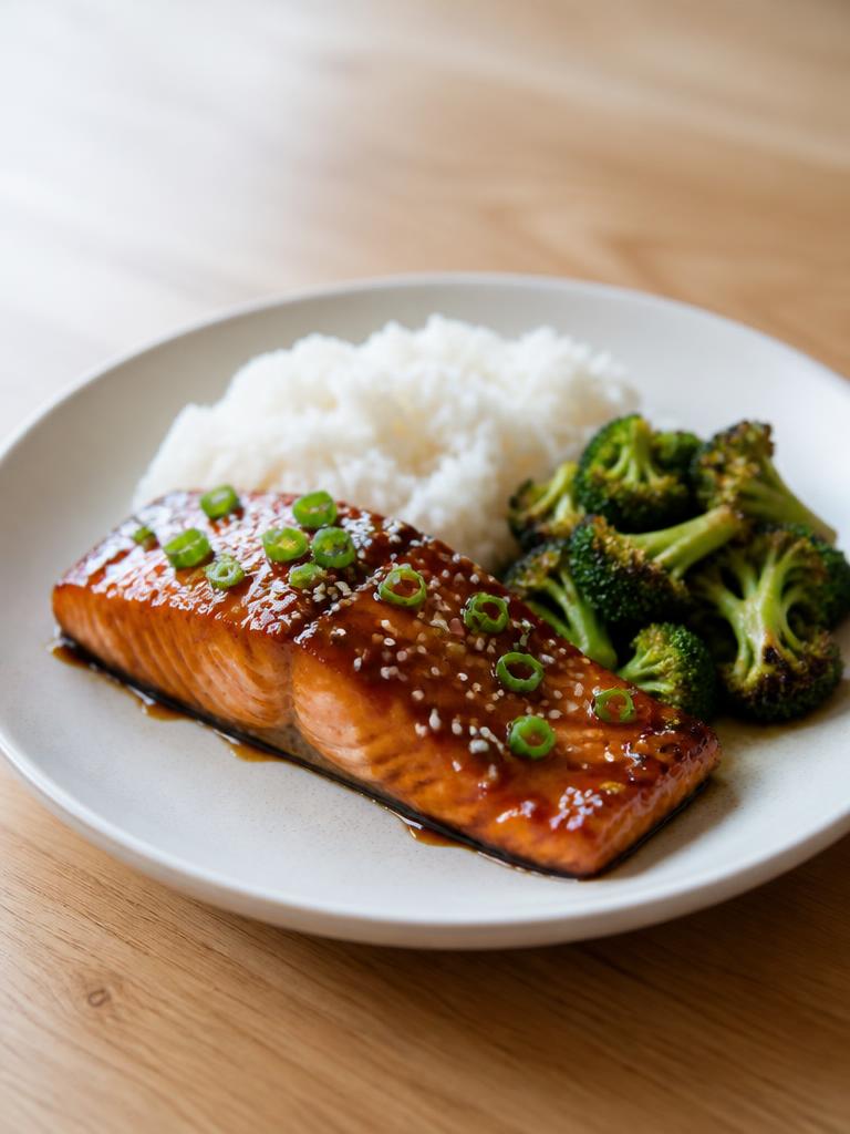 Saumon teriyaki au four
