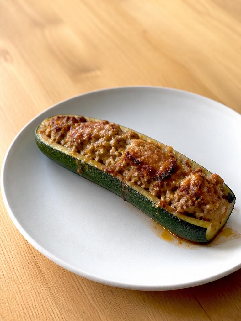 Courgettes farcies à la chair à saucisse