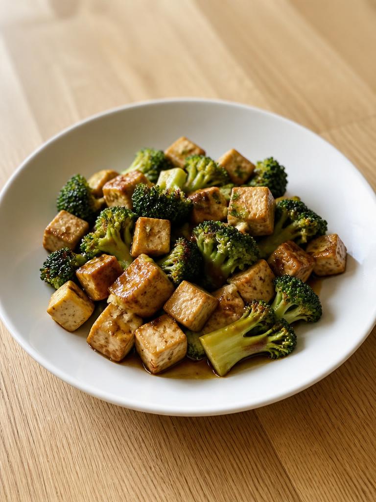 Tofu sauté au soja et brocoli