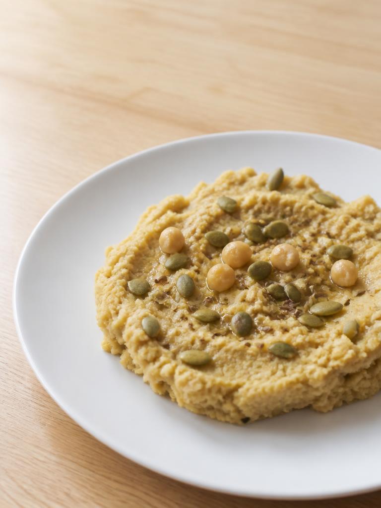 Écrasé de pois chiches au cumin et graines de courge