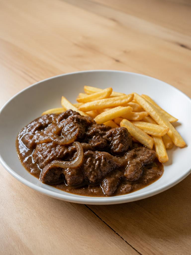 Carbonnade de bœuf aux oignons