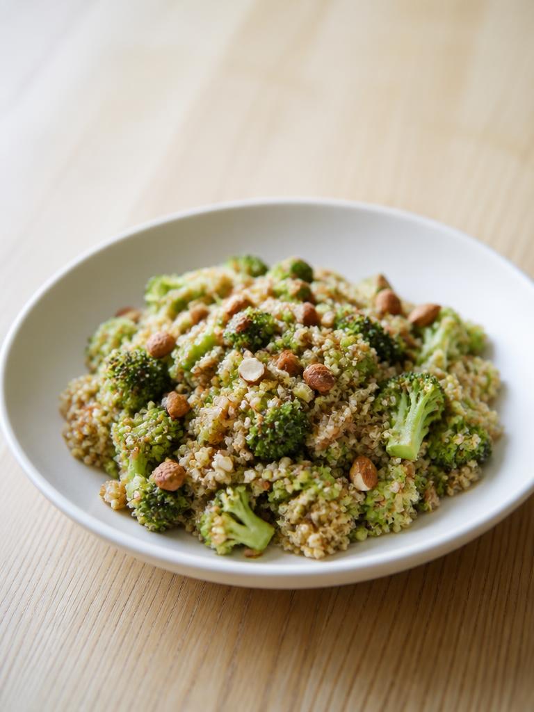 Salade de quinoa, brocoli et amandes