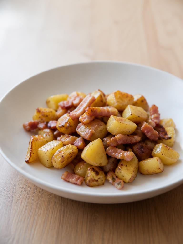 Poêlée de pommes de terre aux lardons