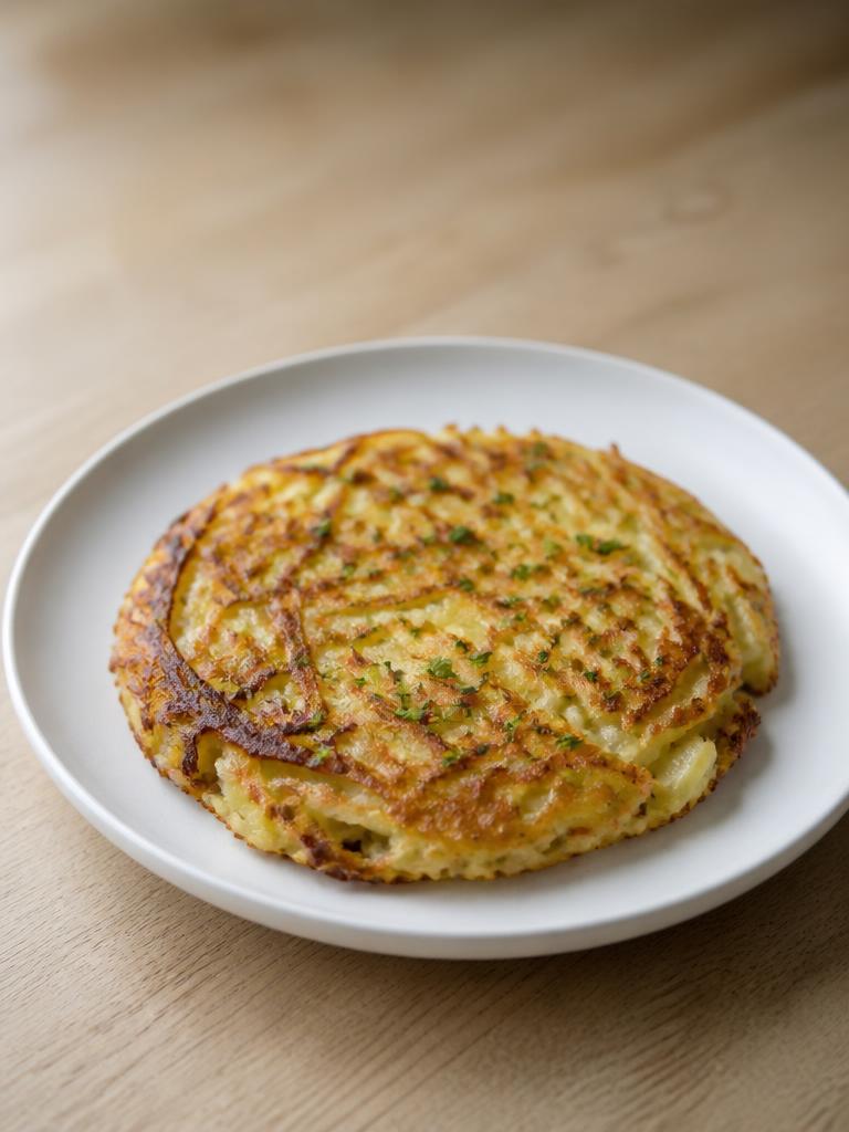 Rösti au comté et à la ciboulette