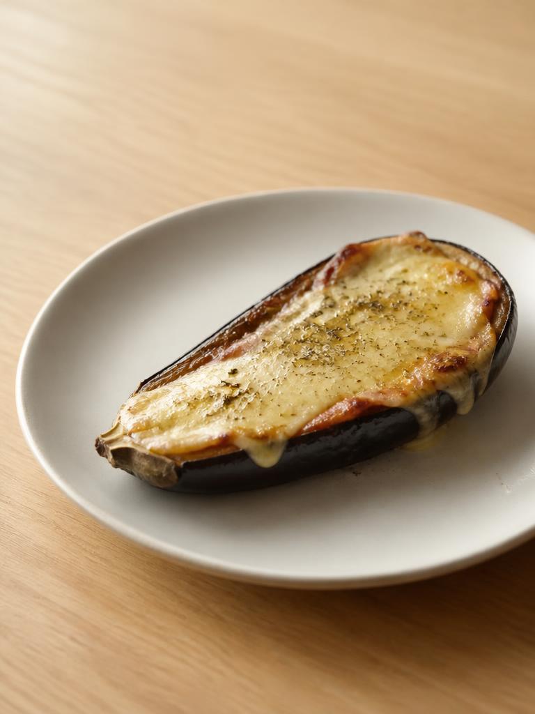 Aubergines rôties au fromage à raclette