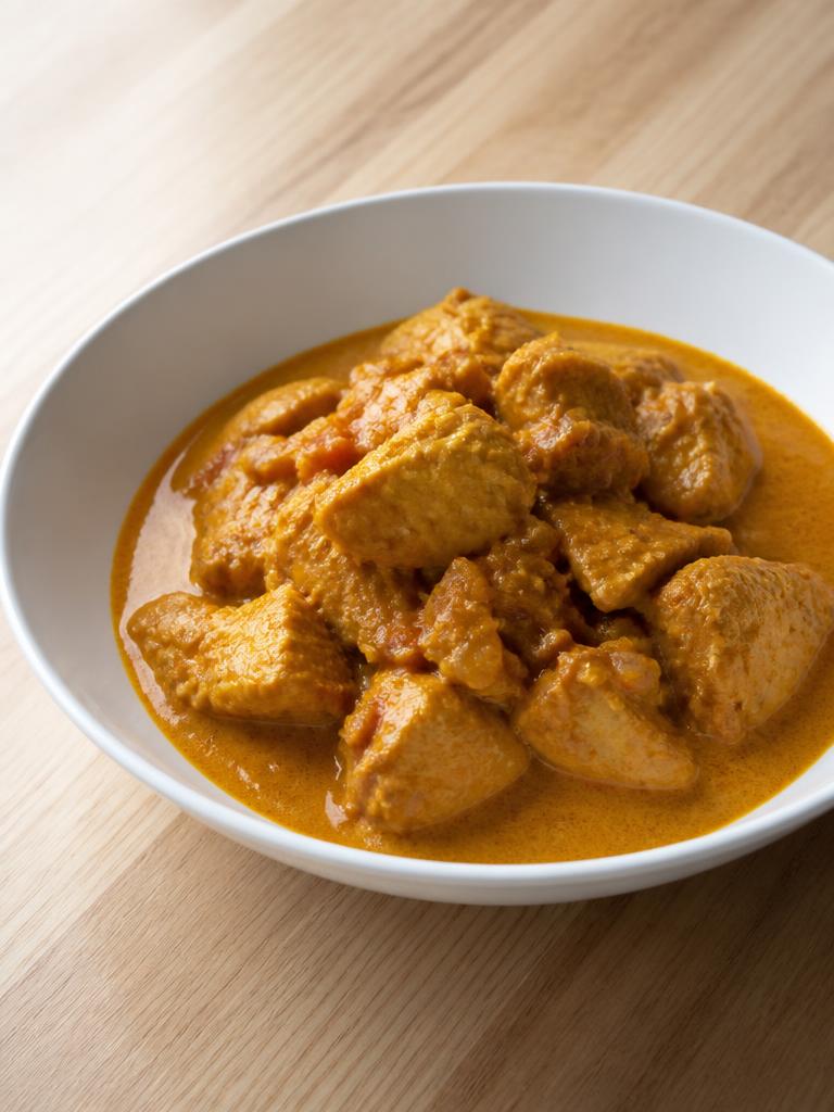 Curry de poulet mijoté au lait de coco