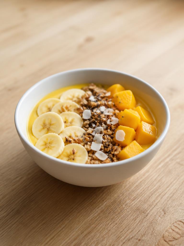 Smoothie bowl banane et mangue
