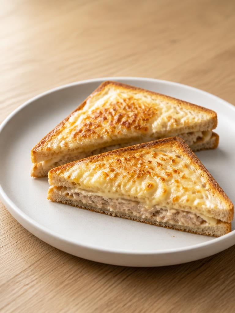 Croque au thon et à l'emmental