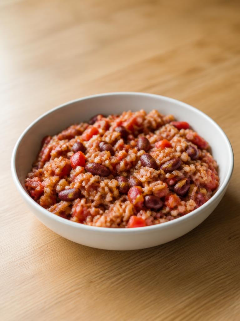 One-pot riz aux haricots rouges et poivron