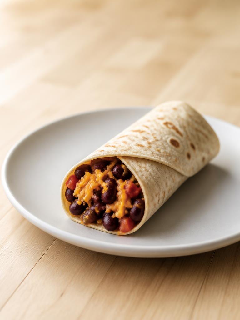 Wrap aux haricots rouges et cheddar