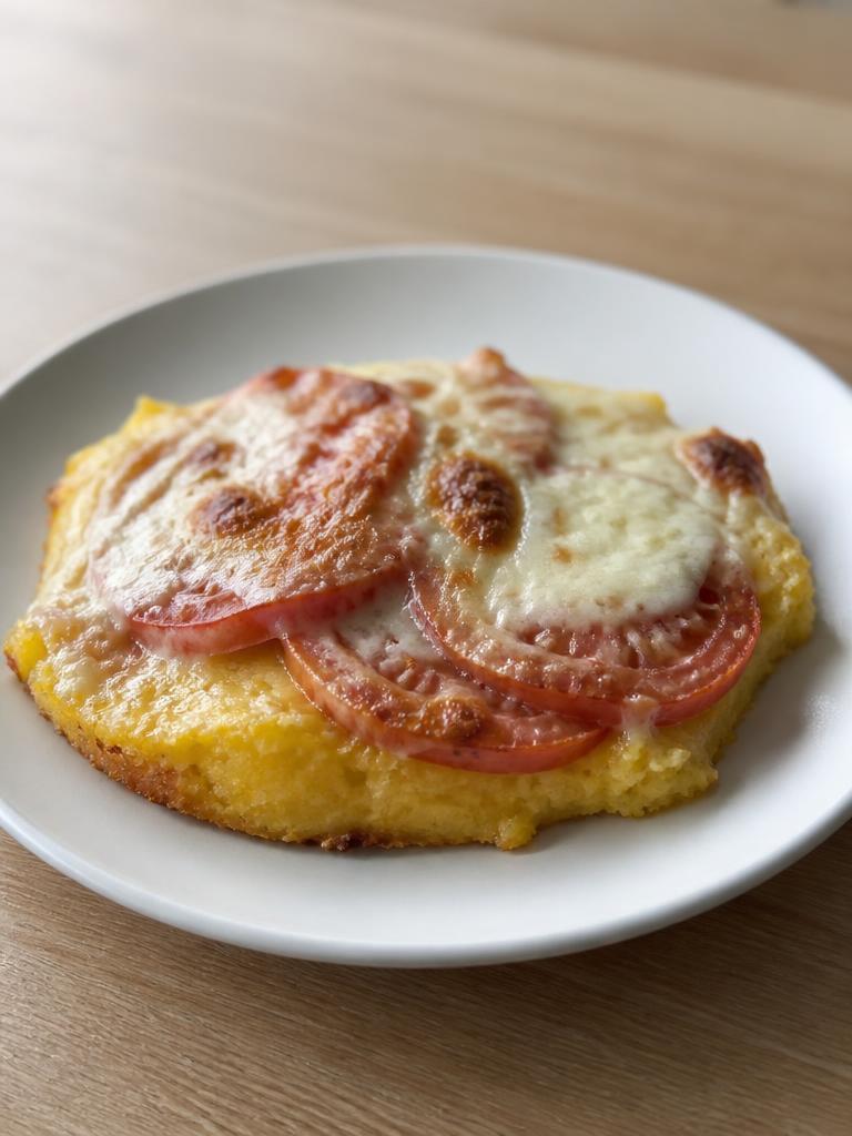 Polenta gratinée au comté et tomates