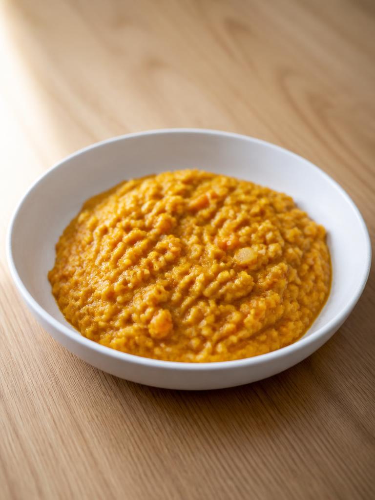 Dahl de lentilles corail au curcuma