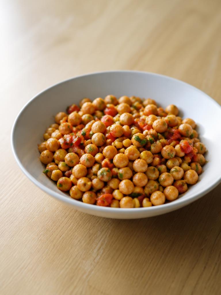 Salade de pois chiches au paprika et maïs