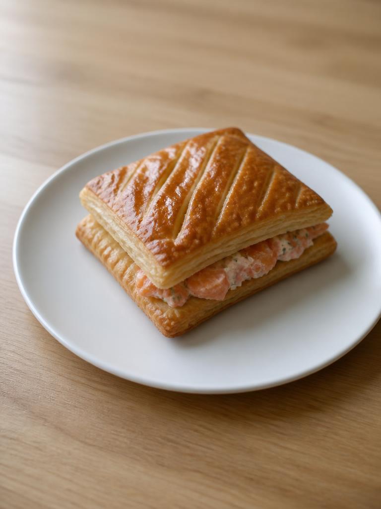 Feuilleté au saumon fumé