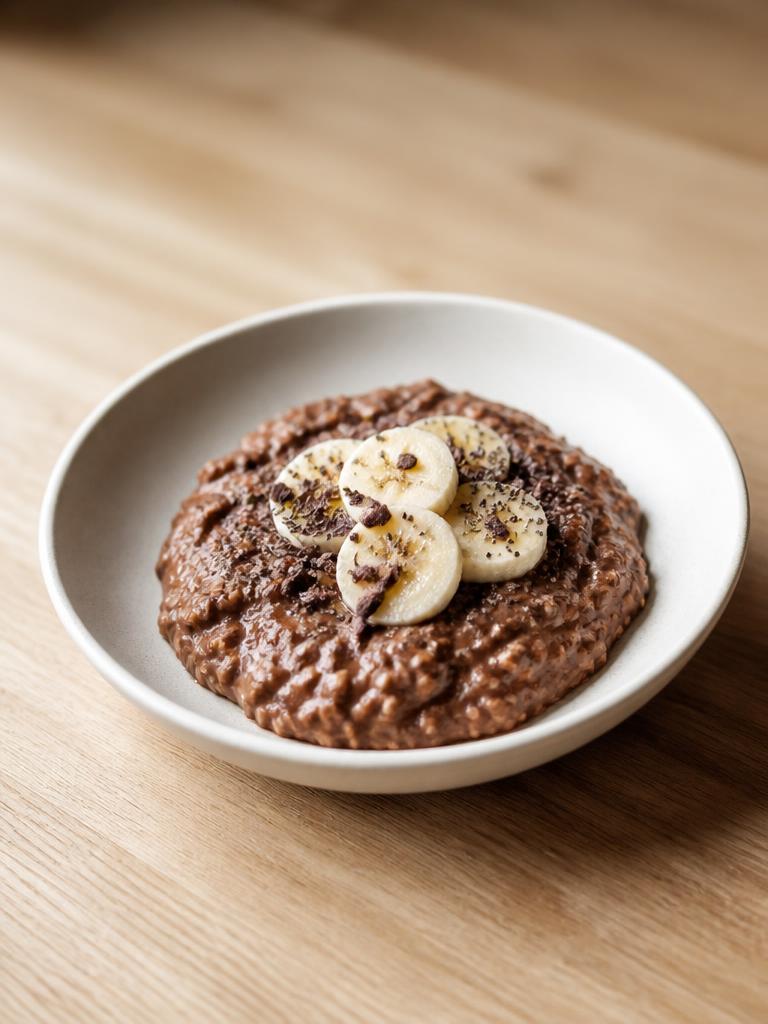 Overnight oats cacao et graines de chia