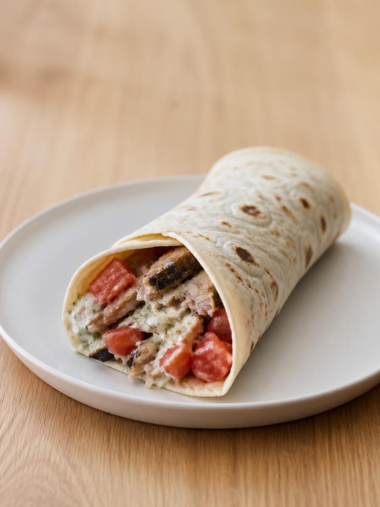 Wrap aux sardines et tomate