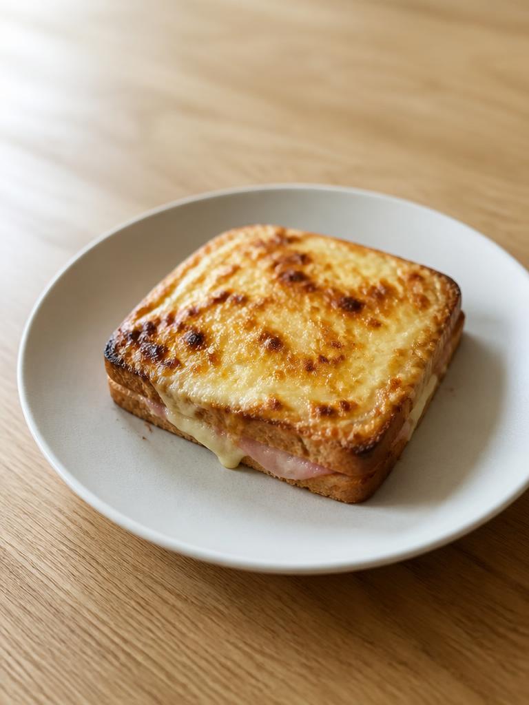 Croque-monsieur gratiné au four