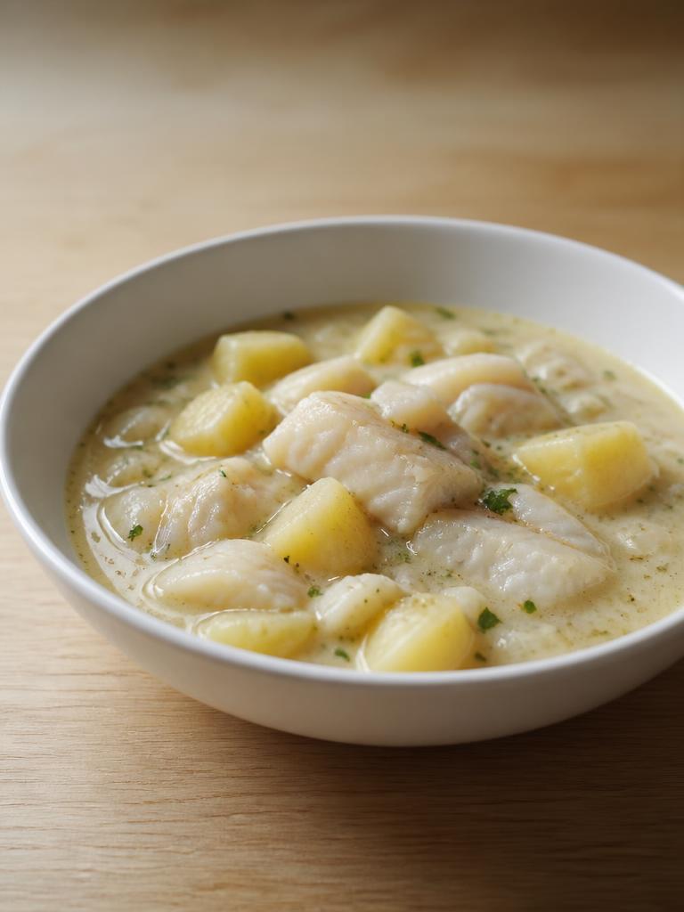 Chaudrée de colin aux pommes de terre