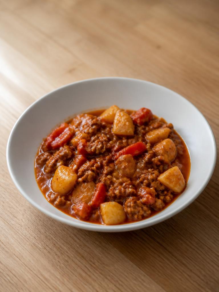 Goulash express au bœuf haché et paprika