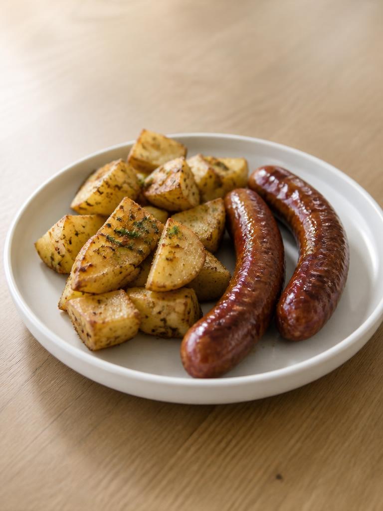 Merguez et pommes de terre au cumin