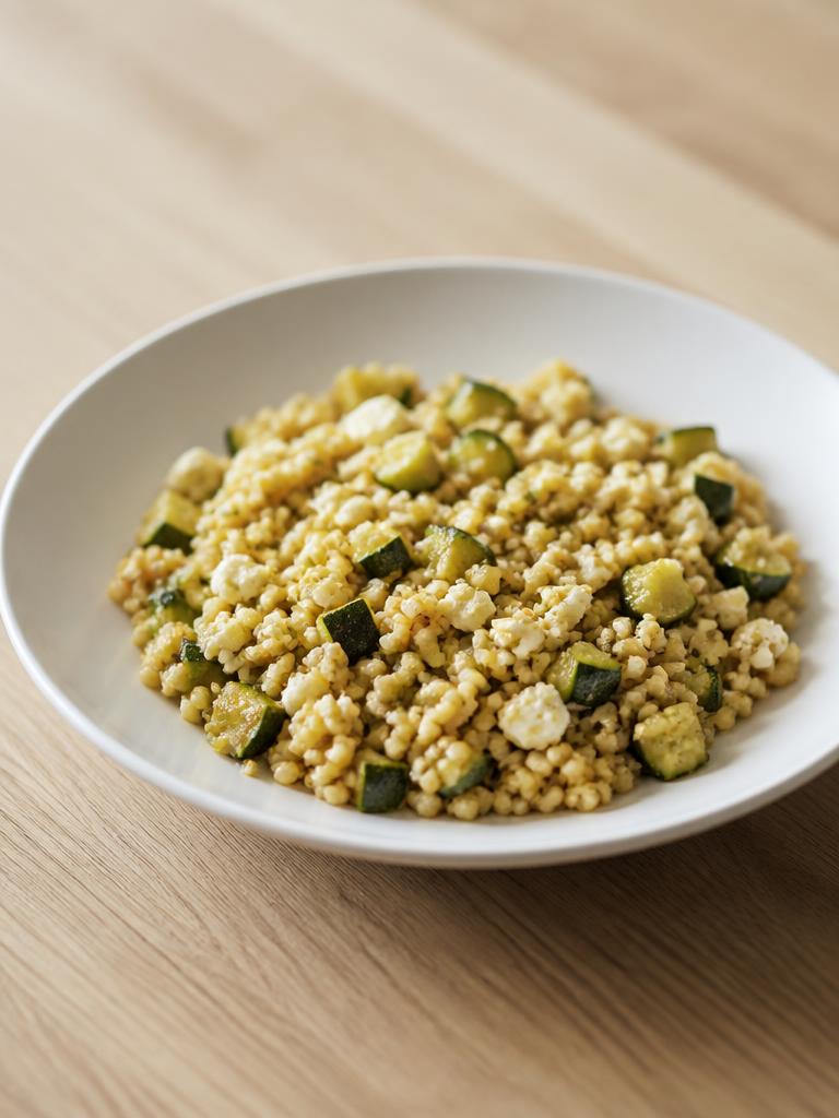 Boulgour poêlé à la courgette et à la feta