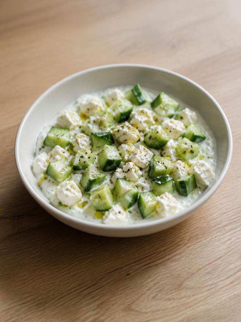 Bol de skyr, concombre et feta