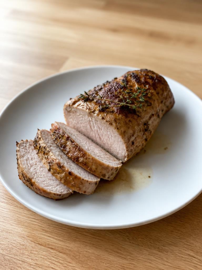 Filet mignon de porc au thym à l'air fryer