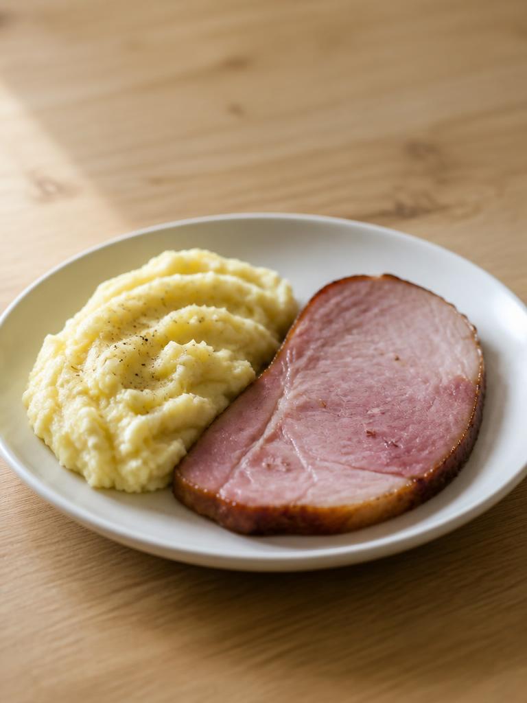 Jambon et purée maison