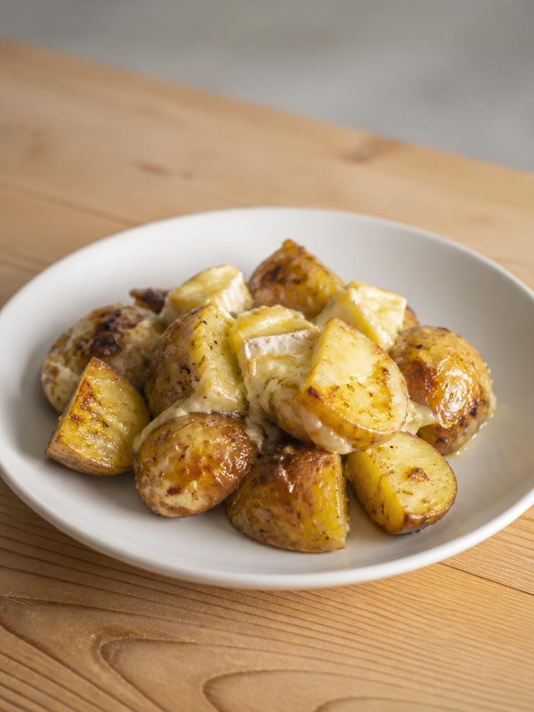 Pommes de terre rôties au camembert