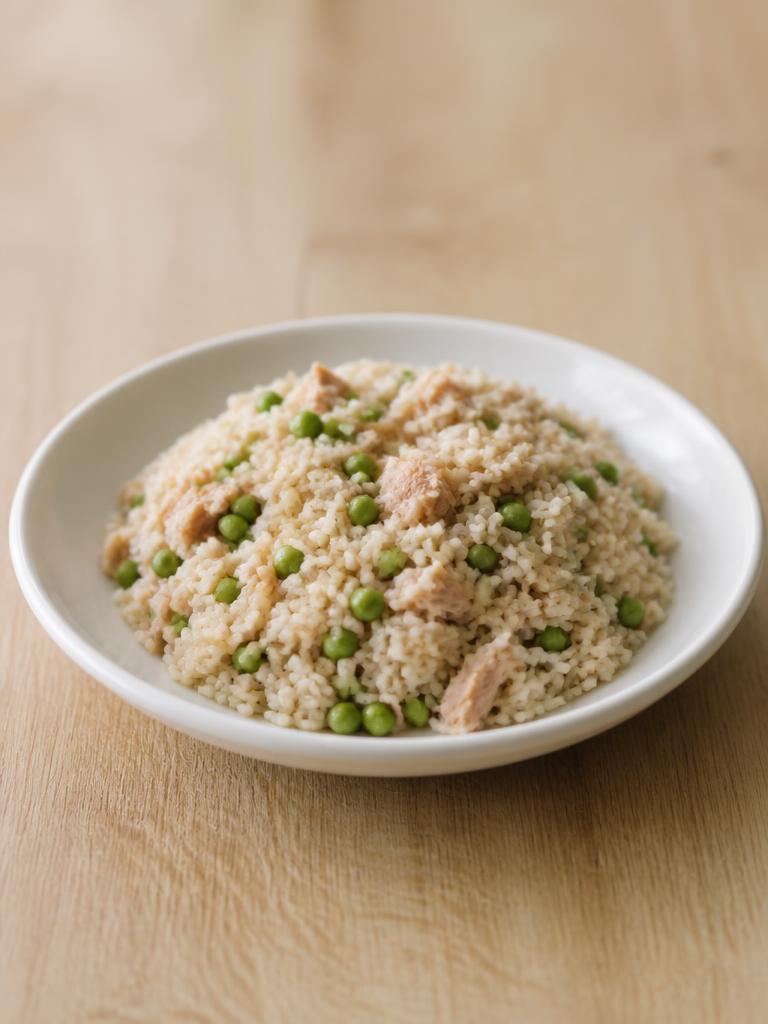 Riz au thon et petits pois