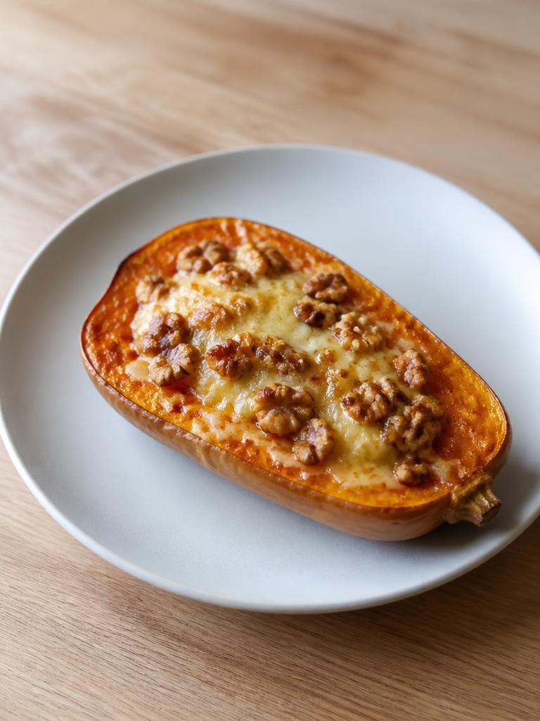 Butternut au miel, noix et comté à l'air fryer
