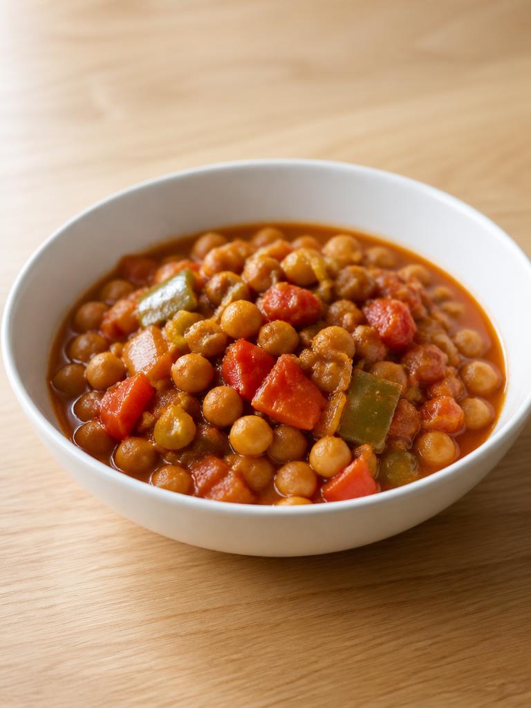 Ragoût de pois chiches aux poivrons et au cumin