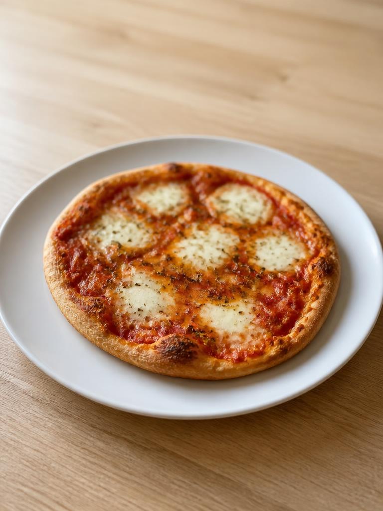 Pizza tomate-mozzarella à l'air fryer