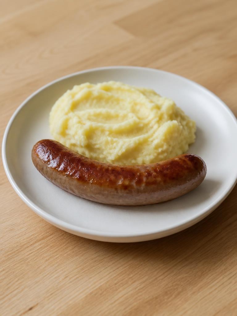 Chipolatas et purée