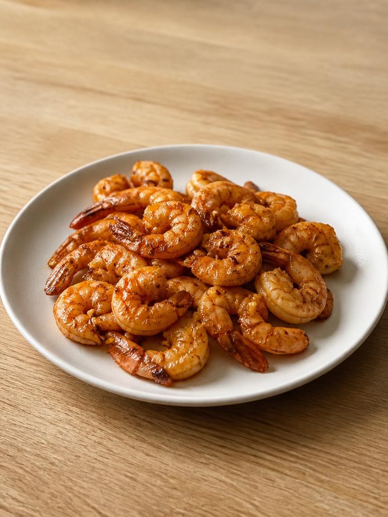 Plateau de crevettes rôties à l'ail et au paprika