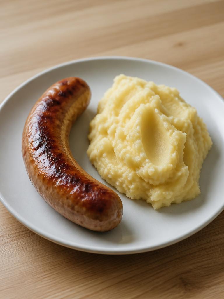 Saucisses de Toulouse et purée maison
