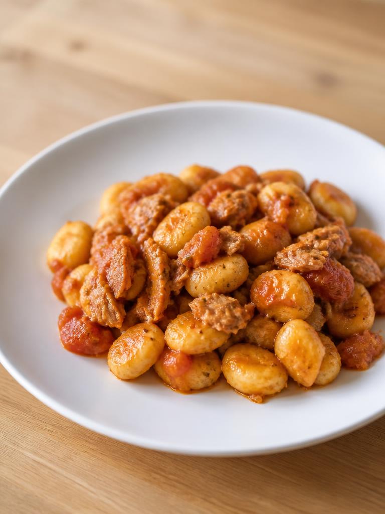 Gnocchis poêlés au thon et à la tomate