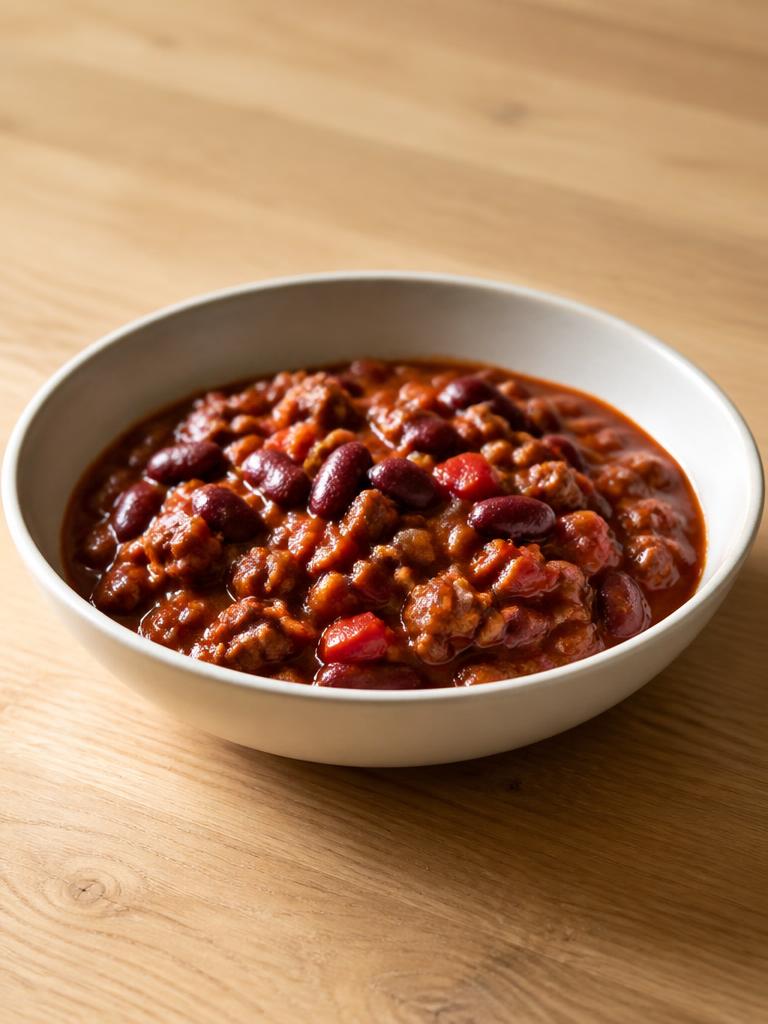 Chili de haricots rouges au bol