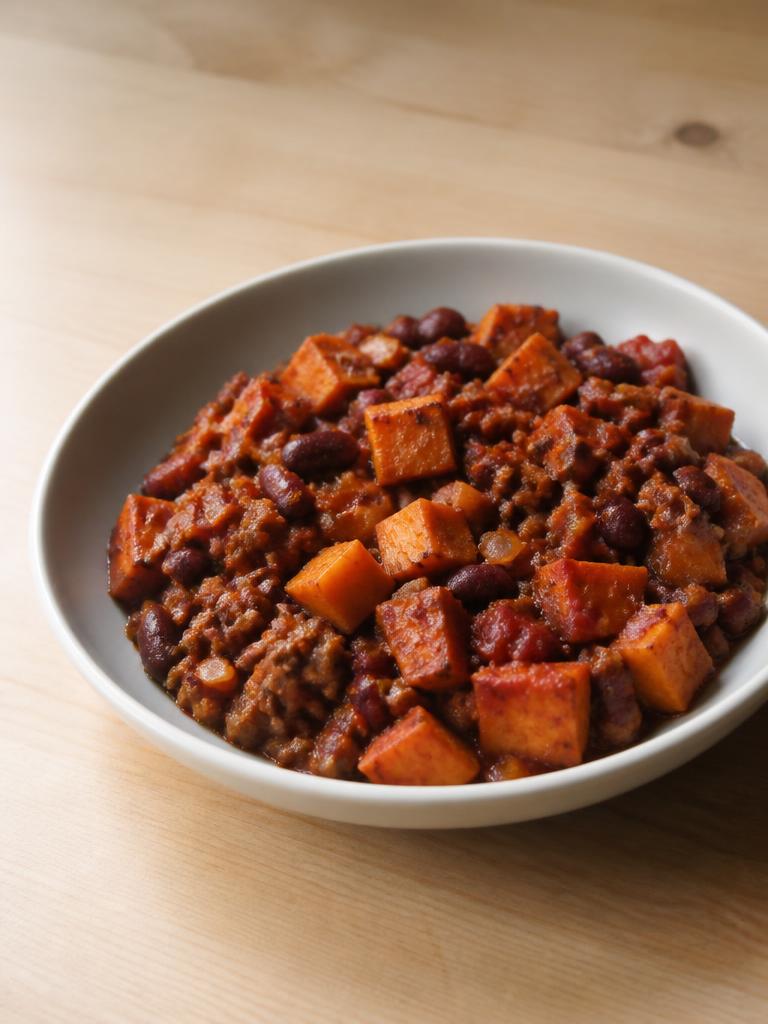 Chili au four à la patate douce