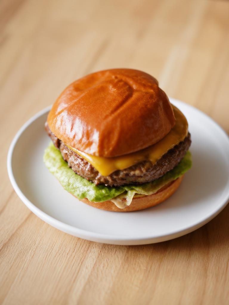 Burger de bœuf au cheddar à la poêle