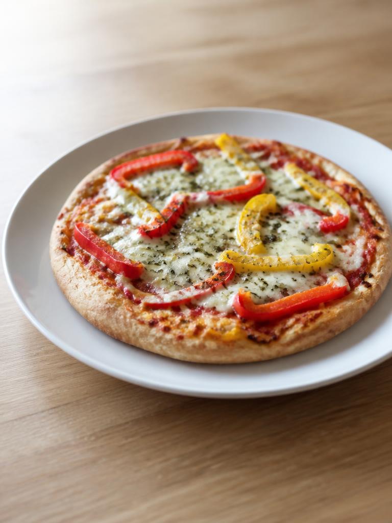 Pizza aux poivrons et à la mozzarella