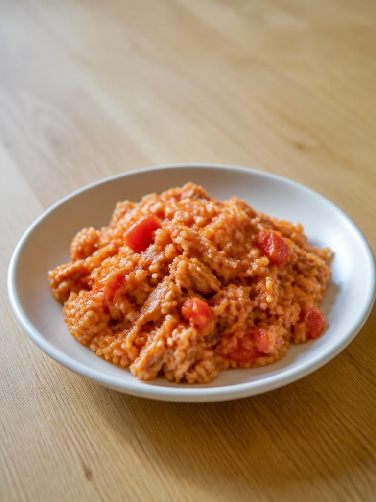 Riz à la tomate et au thon