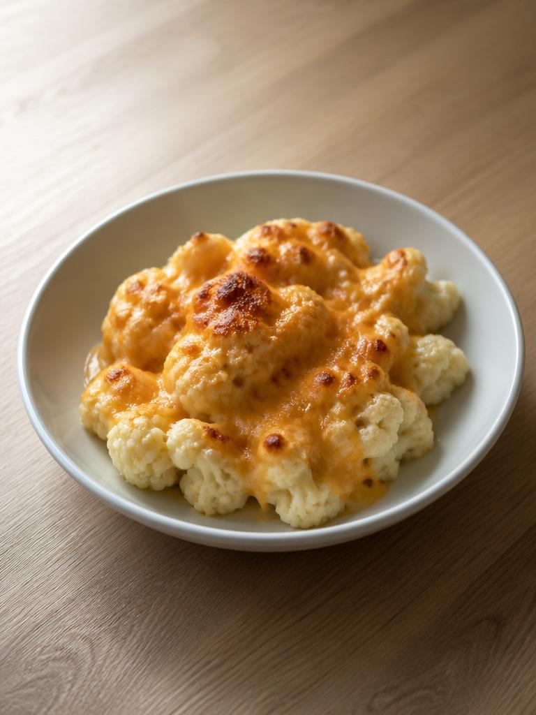 Chou-fleur gratiné au cheddar