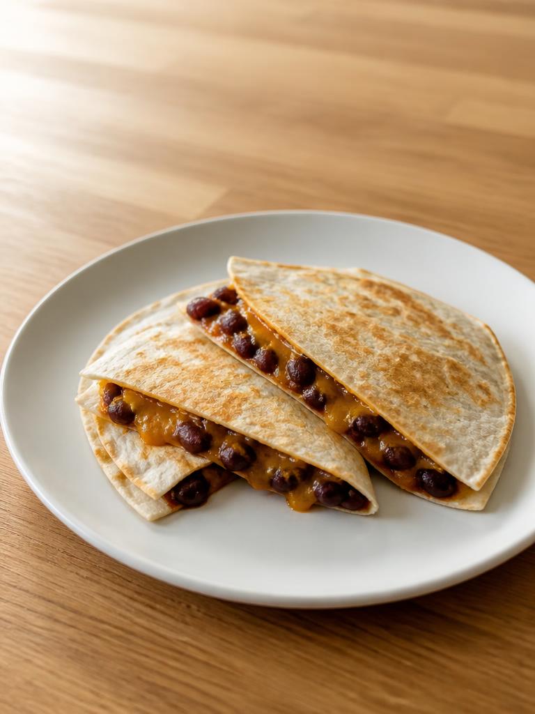 Quesadillas aux haricots rouges et cheddar